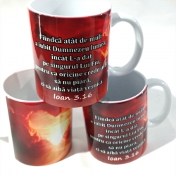 Cana cu verset biblic Fiindca atat de mult a iubit