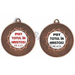 Medalie metalica, Pot totul in Hristos!